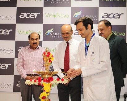 Harish Kohli President & MD Acer India, Dr. K Bhujang Shetty Chairman & MD Narayana Nethralaya, Retd. Grp. Capt. S K Mittal VSM CEO of Narayana Nethr