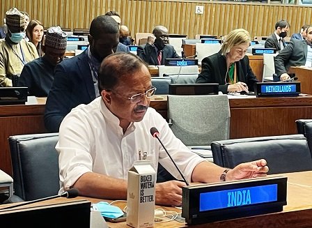 MoS Muraleedharan at UN