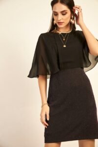 Shimmer Dress with Sleeve