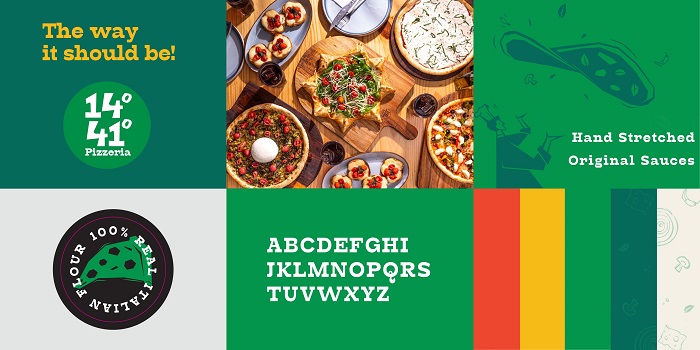 1441 Pizzeria, a pizza chain unveils a new logo and brand identity…