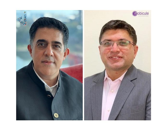 Rajan Navani, Vice Chairman and Managing Director, JetSynthesys and Siddharth Agarwal, Founder and Managing Director, Mobicule Technologies