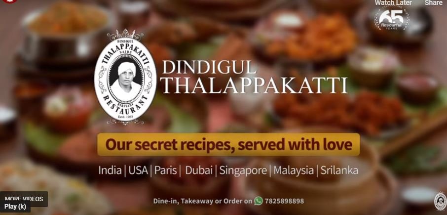 Legacy Biryani brand Dindigul Thalappakatti launches brand films that narrate the legacy and pride of the homegrown chain