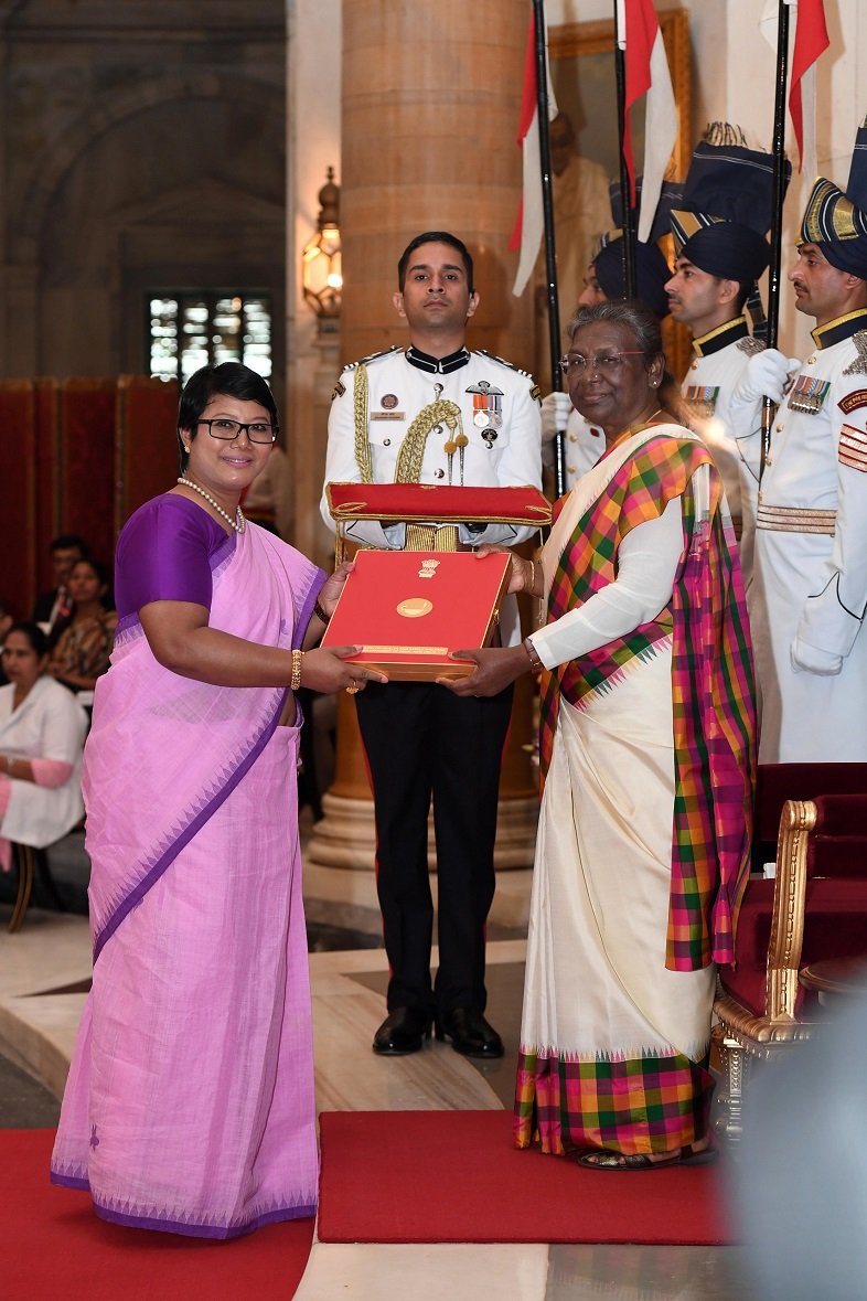 The President of India Conferred National Florence Nightingale Award to Dr Elsa Sanatombi Devi of Manipal Academy of Higher Education (MAHE), Manipal