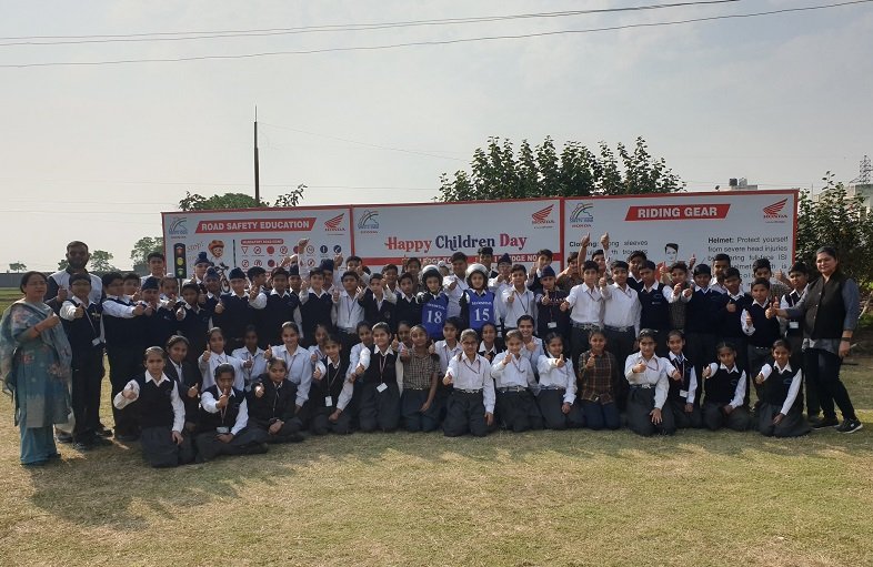 Honda Motorcycle & Scooter India Conducts Road Safety Awareness Campaign in Haryana