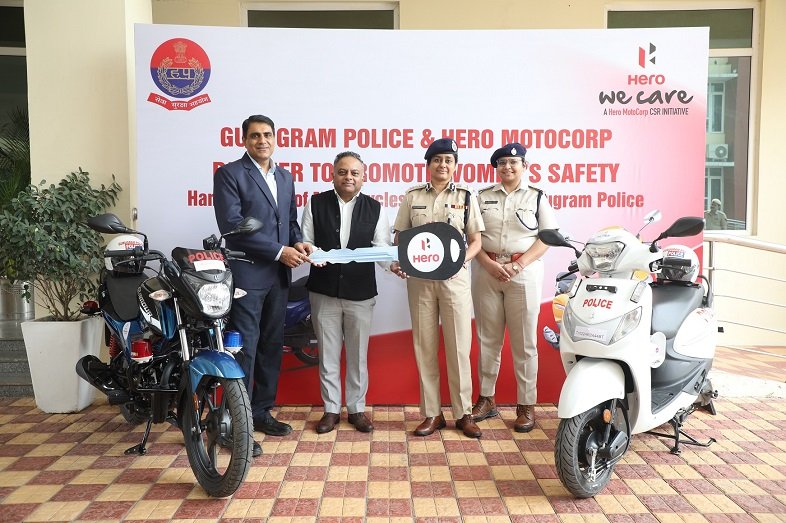 Hero Motocorp Partners With Gurugram Police To Promote Women’s Safety