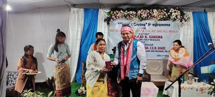 CM Shri Conrad Sangma awards Land Patta to more than 100 tribal households