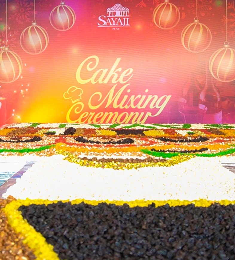 Sayaji Pune- Cake mixing ceremony pic