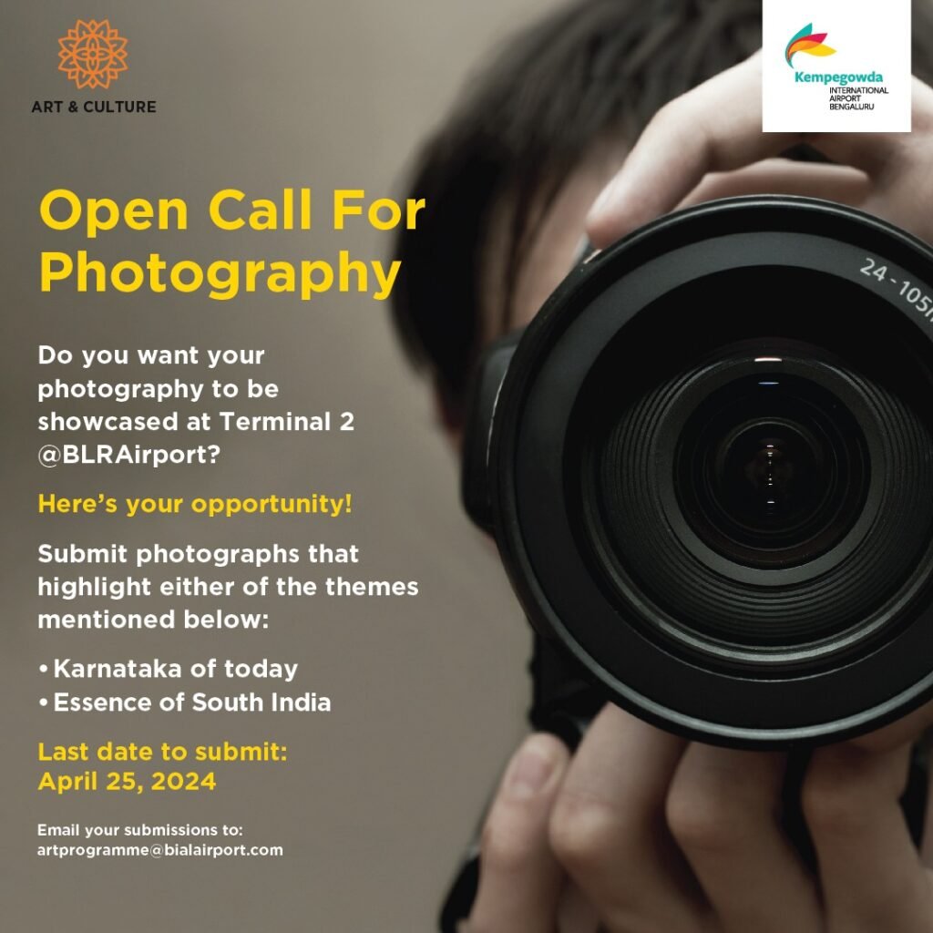 Open Call for Photographs: Elevate your Artistic Vision at the new Terminal 2 of BLR Airport