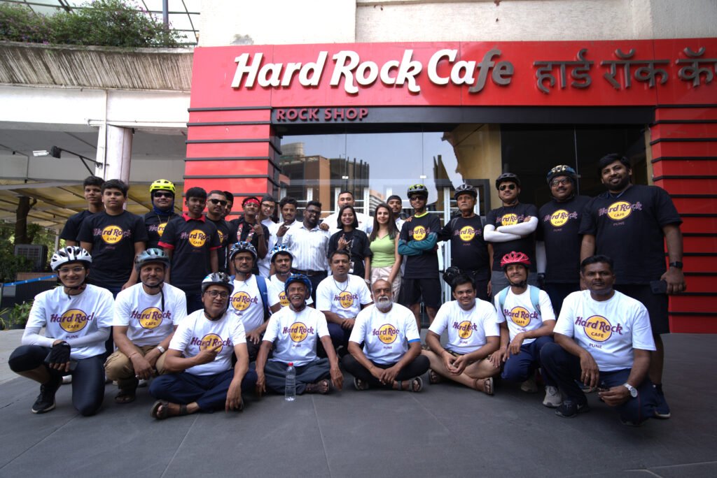 Hard Rock Cafe Leads Historical Ride and Charity Drive, Uniting Cyclists for a Cause