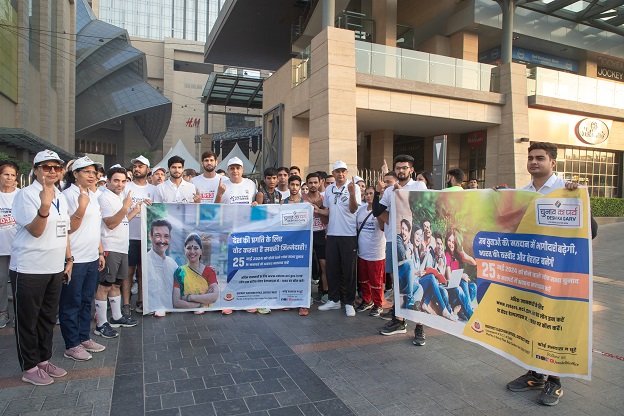 Vegas Mall Collaborates with MCD Southwest Delhi for the “Run for Democracy” Marathon