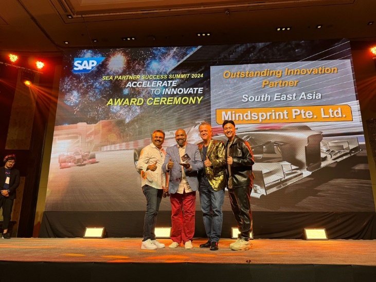 Mindsprint Receives SAP’s Outstanding Innovation Partner Award in Southeast Asia