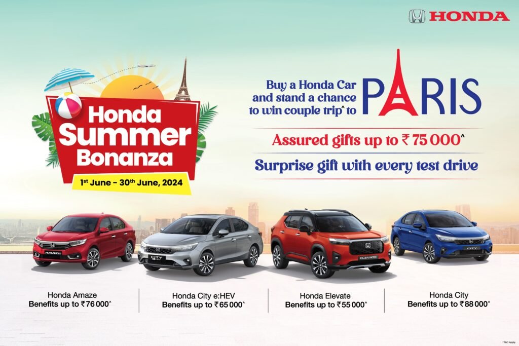 Honda Cars India announces Honda Summer Bonanza with exclusive benefits on all Honda cars