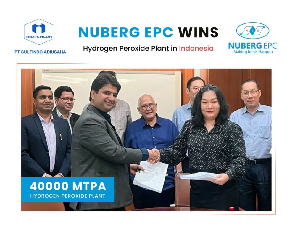 Nuberg EPC wins Hydrogen Peroxide Plant for PT Sulfindo Adiusaha, Indonesia