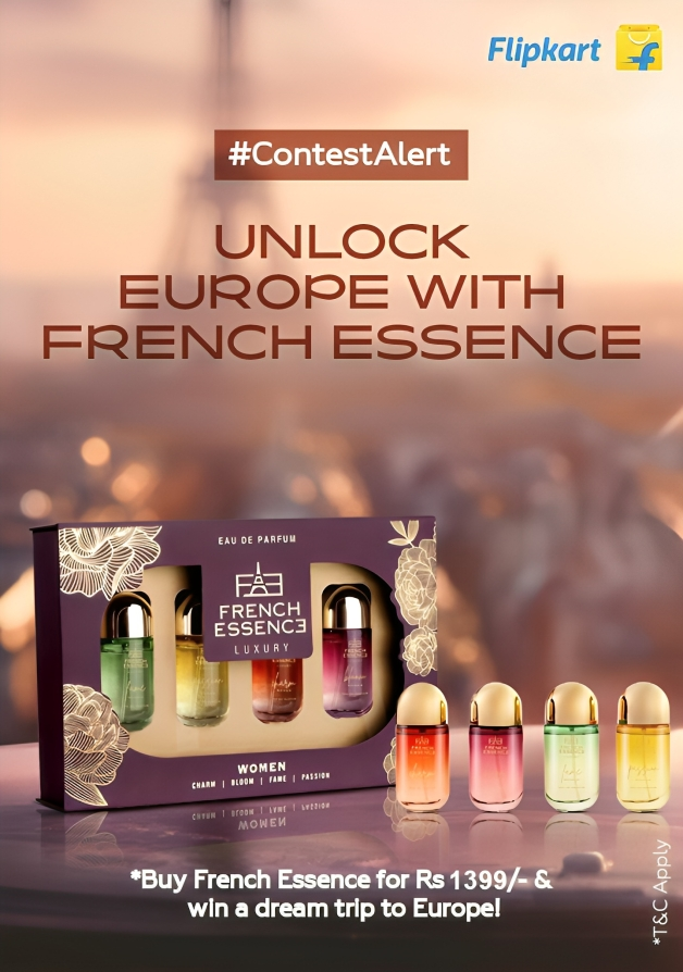 French Essence Campaigns with Flipkart to Offer a Chance for Its Users to Visit Europe