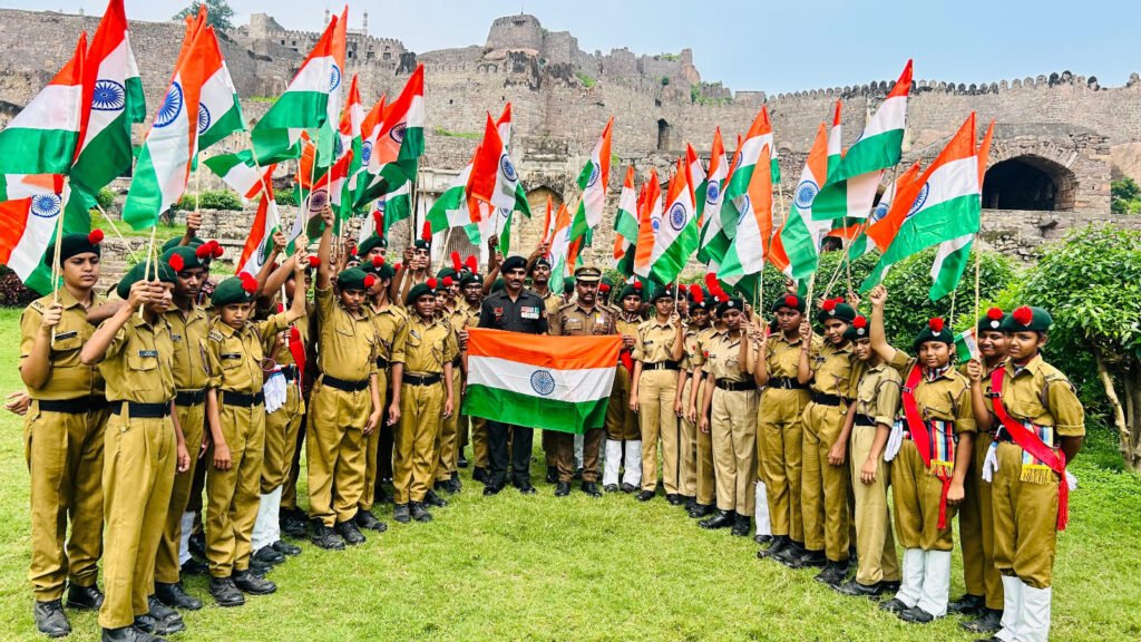 1 (T) Armoured Squadron NCC, Secunderabad Joins ‘Har Ghar Tiranga’ Celebration, unfurling Unity and Pride