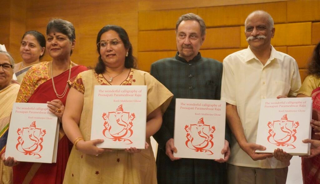 The book "Wonderful Calligraphy" on works of renowned calligrapher and artist Poosapati Parameshwar Raju, who created a new genre in the world released