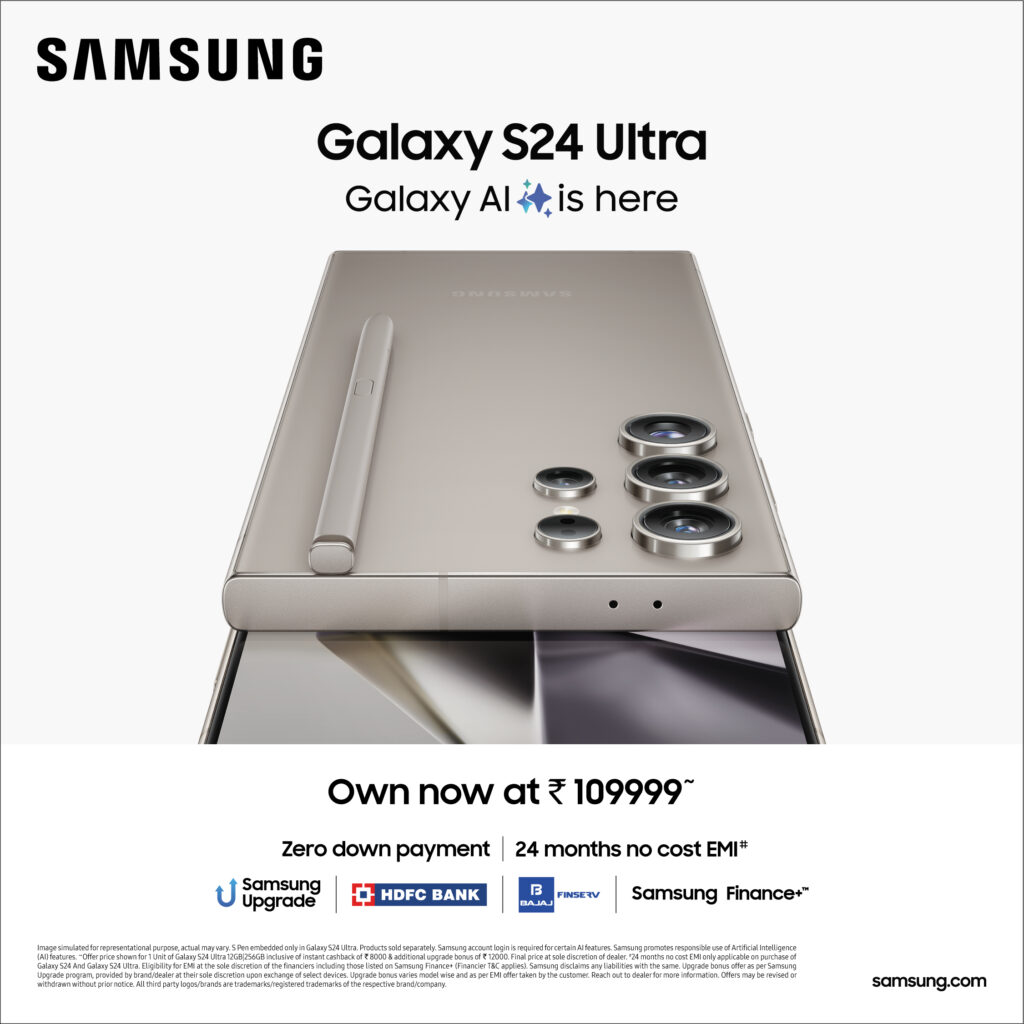 Samsung Announces Exciting Limited Period Offer on Galaxy S24 Ultra