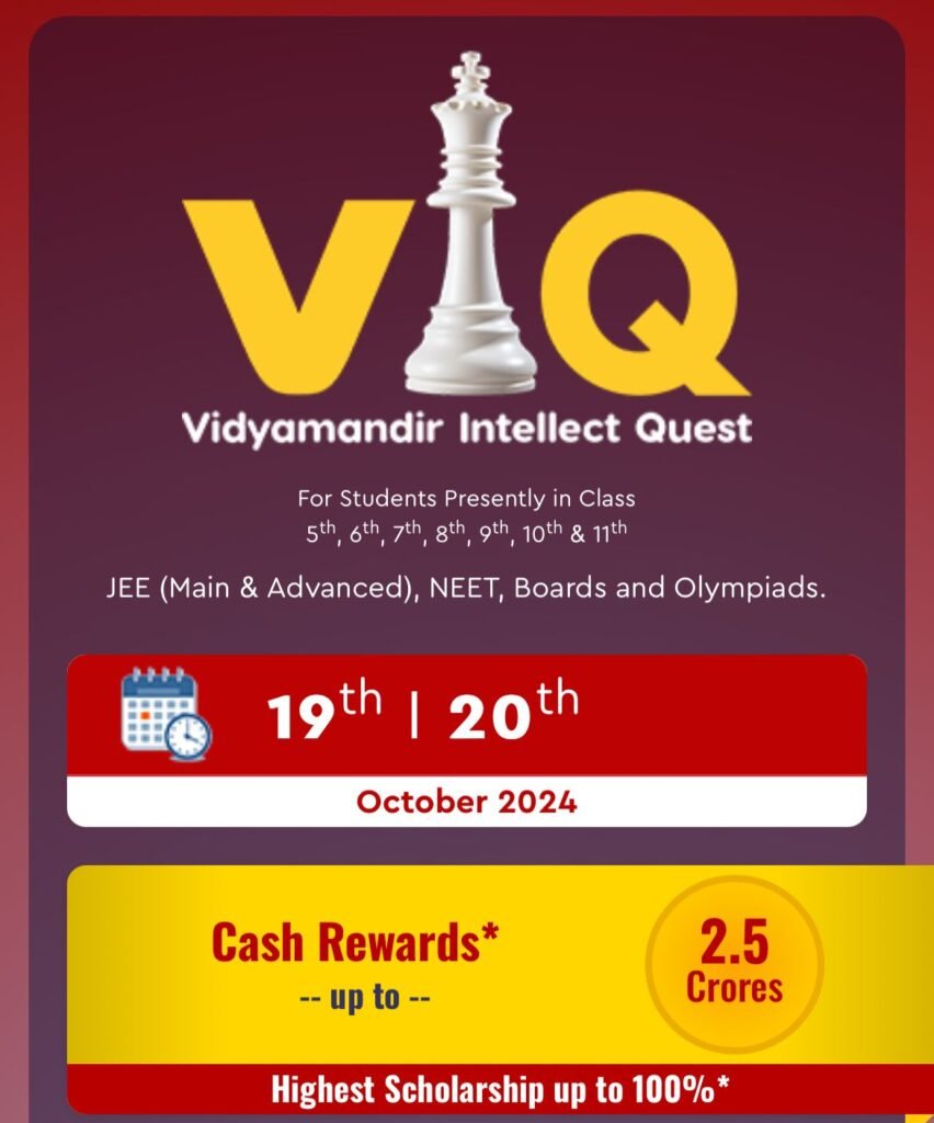 Vidyamandir Classes (VMC) Announces Results for VIQ, encourages students to grab Scholarships & much more