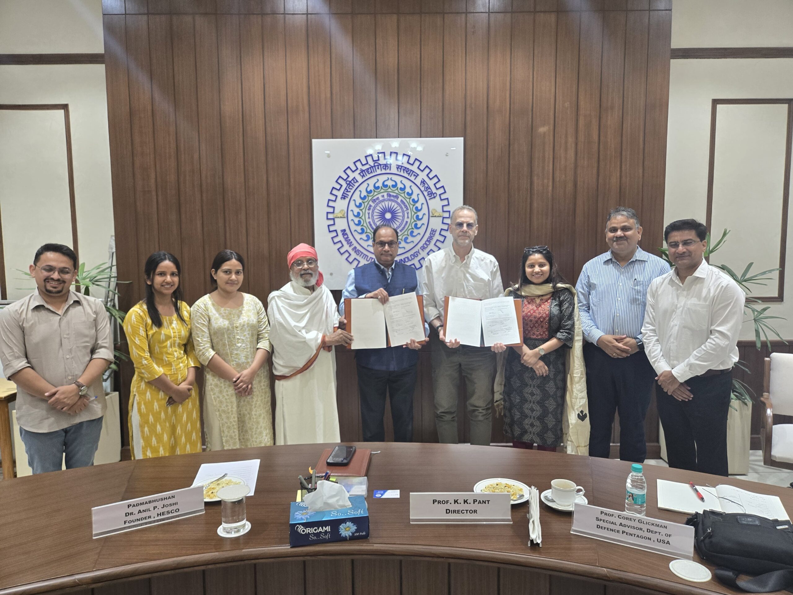 IIT Roorkee and HESCO Sign MoA to Advance Rural Sustainability and Community-Centric Innovation
